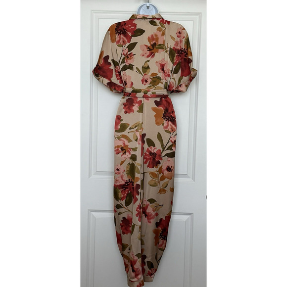 Dress Forum NWT Maxi Praline Bloom Tulip Tie Waist Dress Size M Chic Elegant - Picture 8 of 16